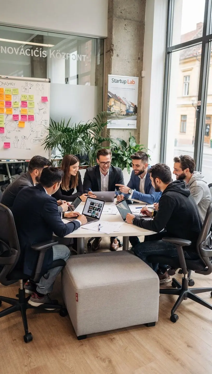 Csoportos online oktatás jelenete, ahol a résztvevők aktívan interaktálnak az oktatóval.