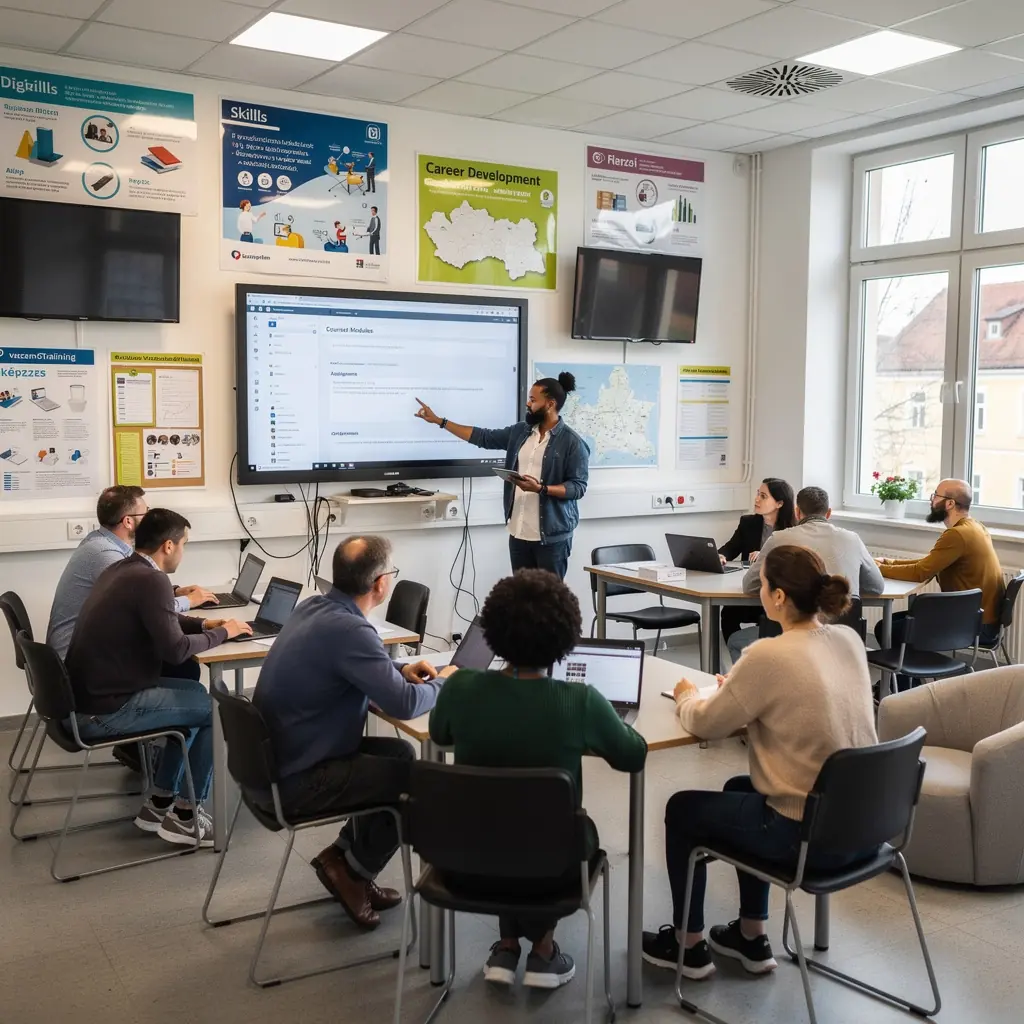 Szakmai fejlődési kurzus bemutatása, amely segíti a karrier előrehaladását.